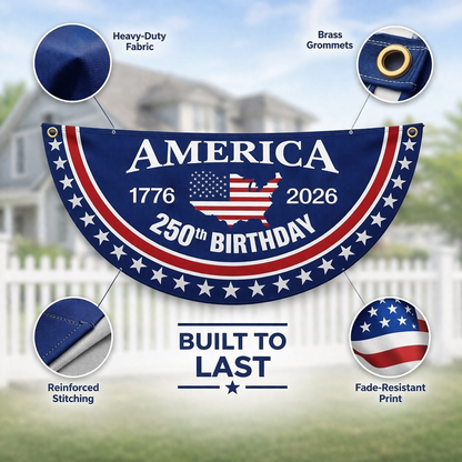 Celebrate America's 250th Birthday Banner
